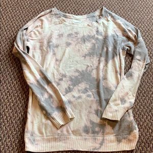 Cozy Blue Life Tie Dye sweater Planet Blue